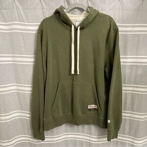 CHAMPION / Heathered Green Hooded Sweatshirt Size L